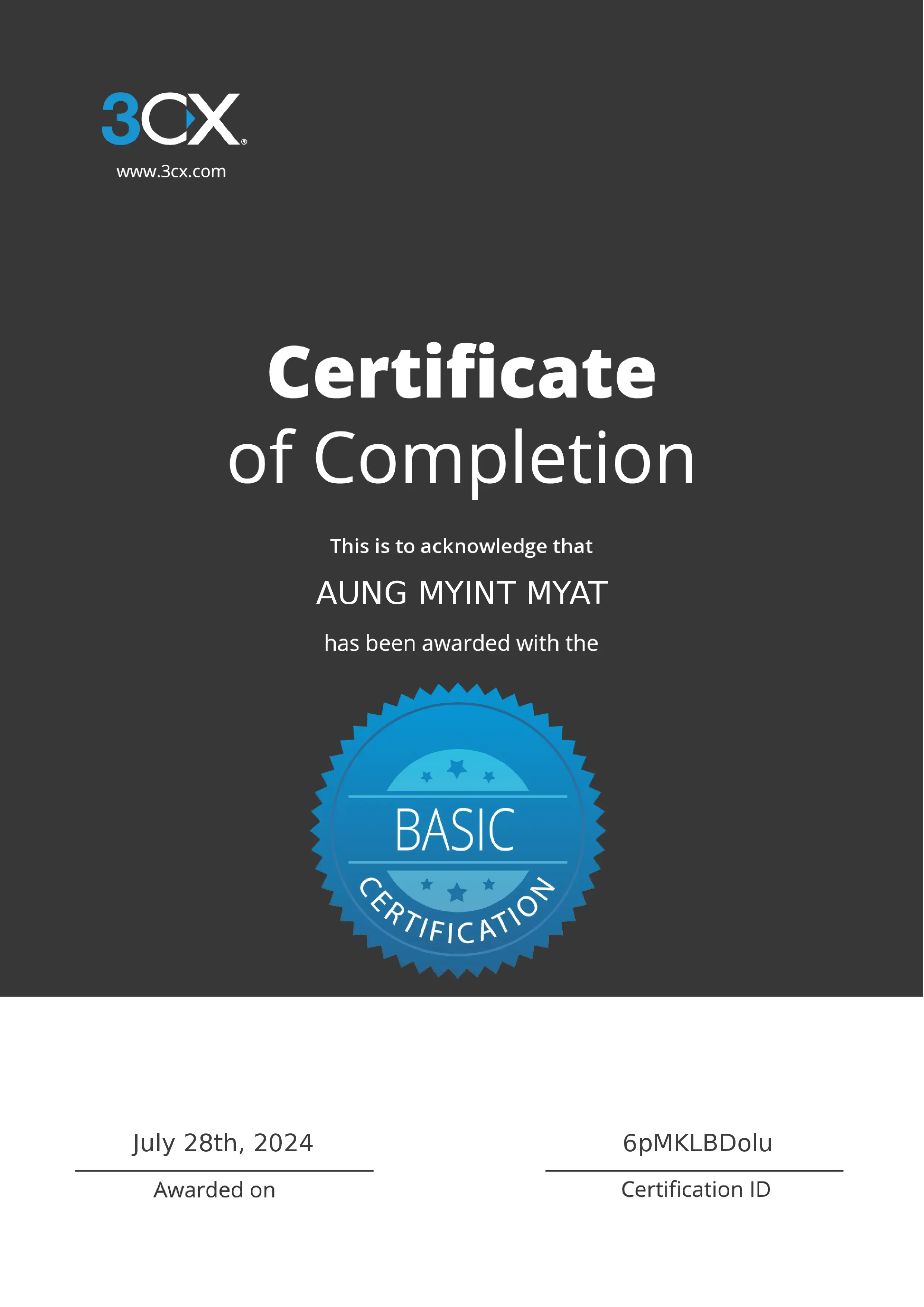 3CX Certified Engineer