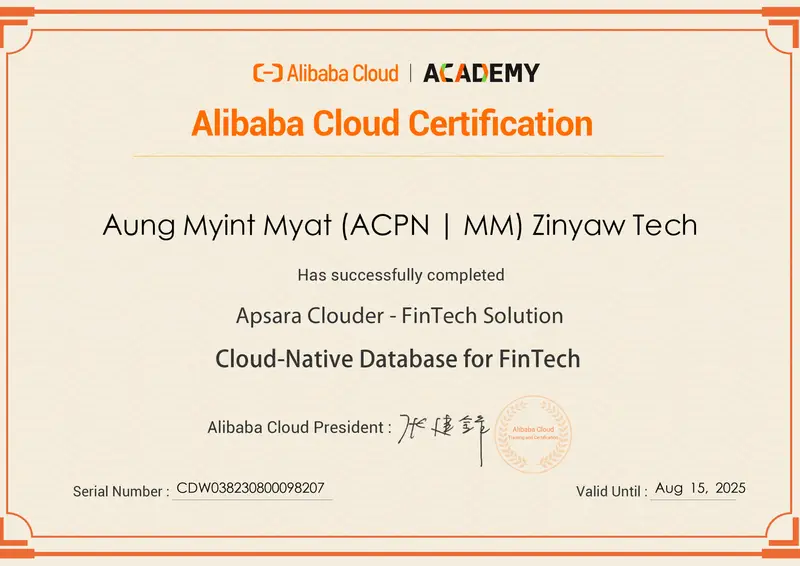 CDW Certificate