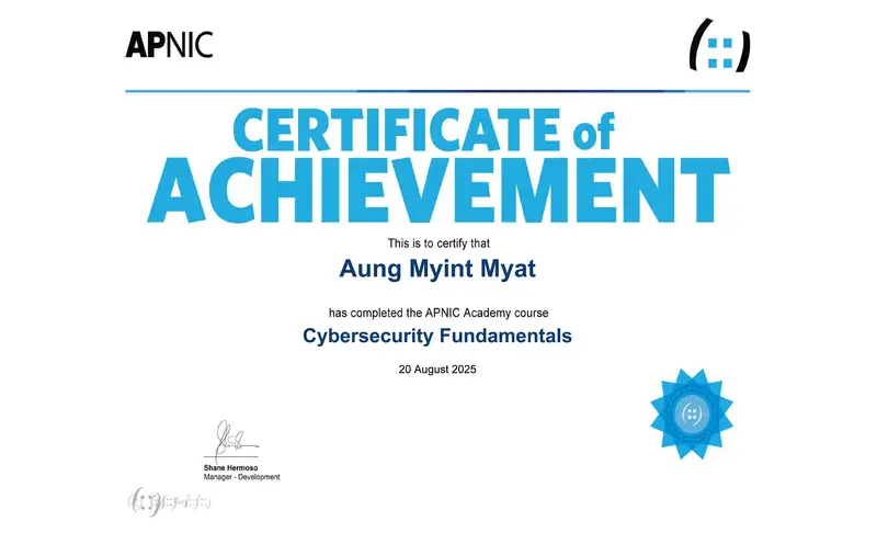 Cybersecurity Fundamentals