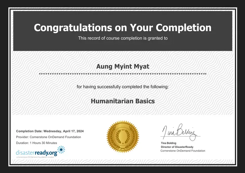 Humanitarian Basics