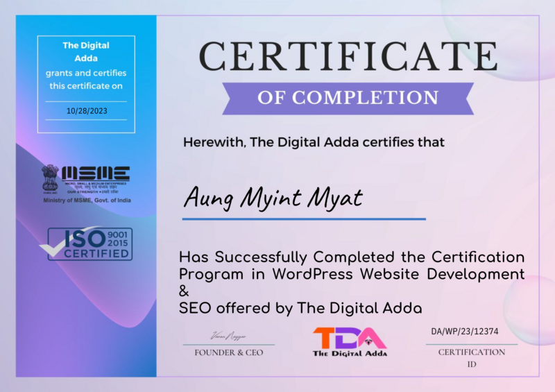 ISQ Certificate